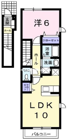 プラシードＭ・Ｎの物件間取画像